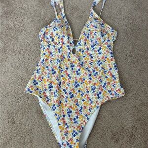 Target Floral One Piece Swimsuit - Multicolor